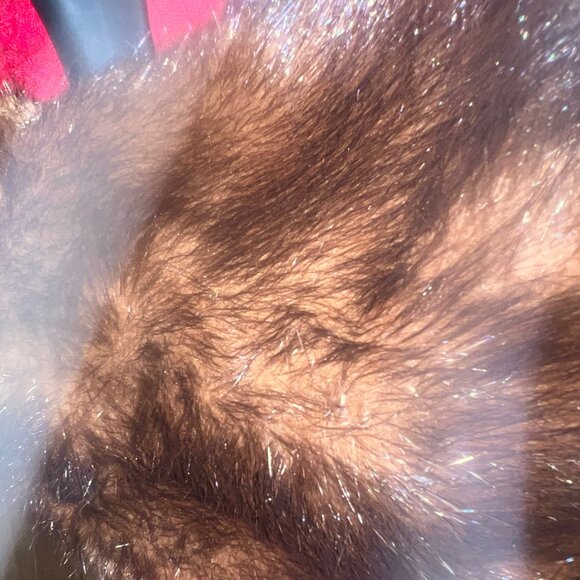 Vintage 1960s riche red coat Mink fur - Picture 12 of 14